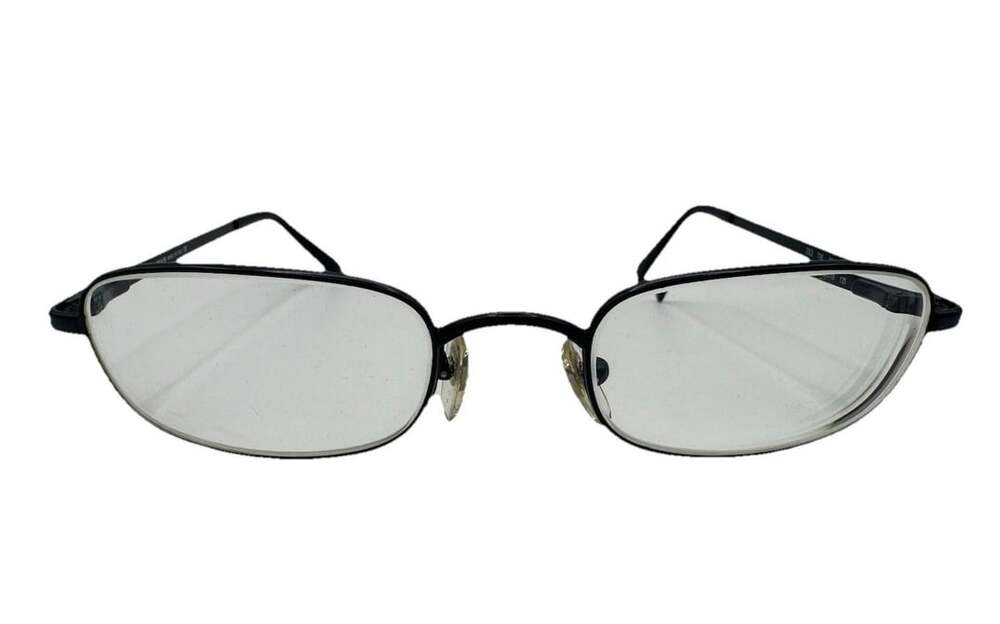 Giorgio Armani Eyeglasses 283 706 Black Rectangular Metal Frames 50-19 135